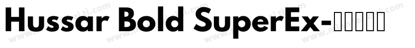 Hussar Bold SuperEx字体转换